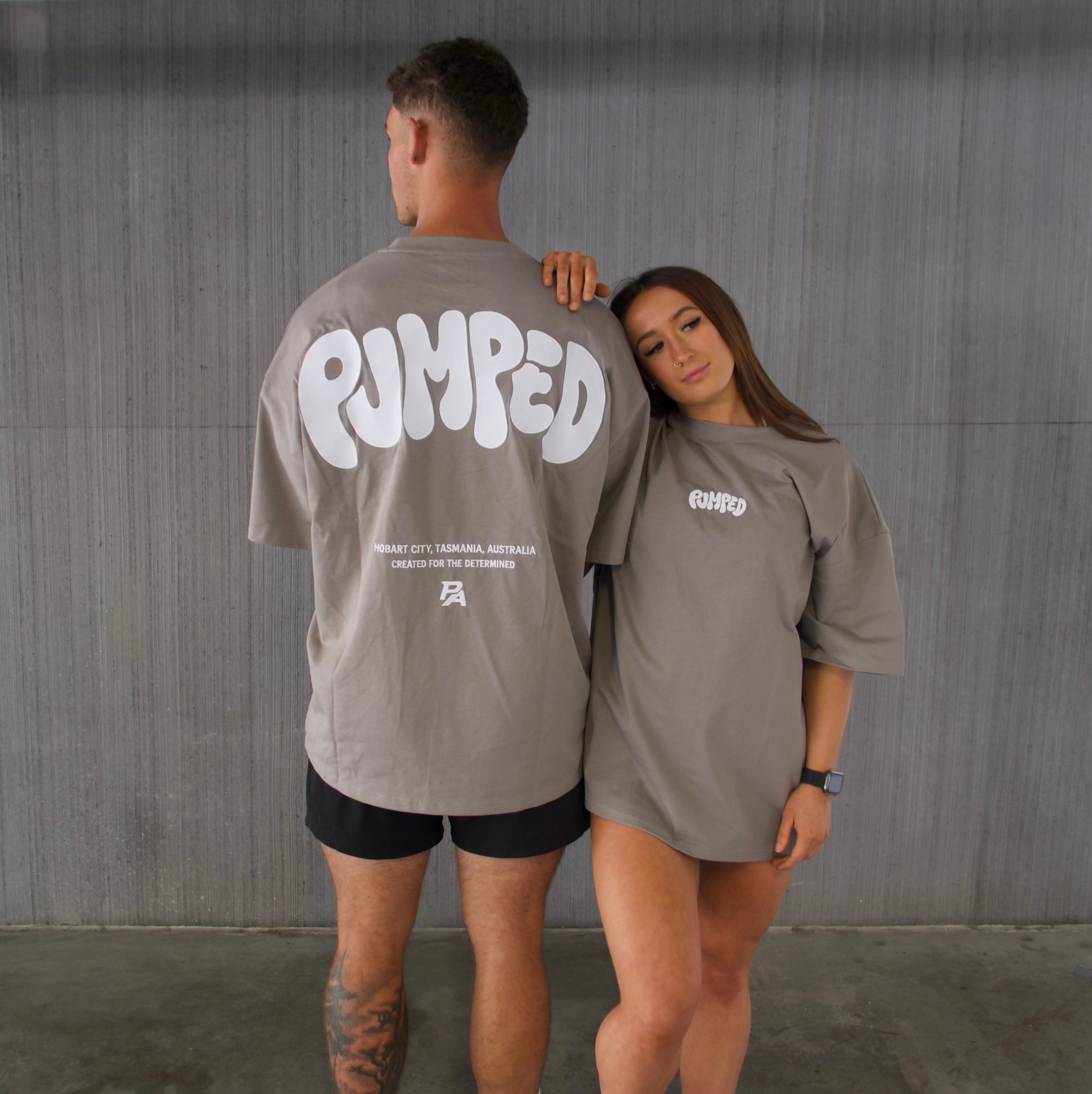 Raised Script Embroidered Tee