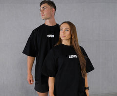 Raised Script Embroidered Tee