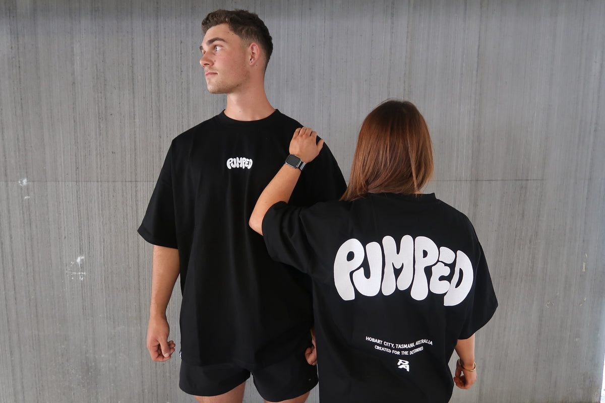 Raised Script Embroidered Tee